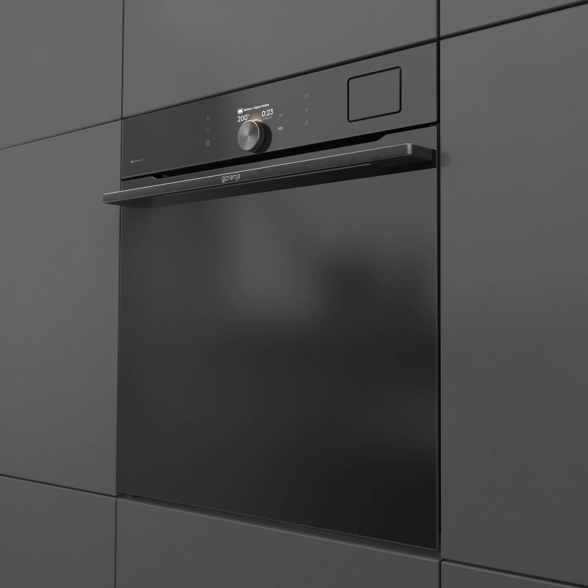 Dampfbackofen BFs6148b - Schwarz, MODERN, Glas (59,5/59,5/56,4cm) - Gorenje