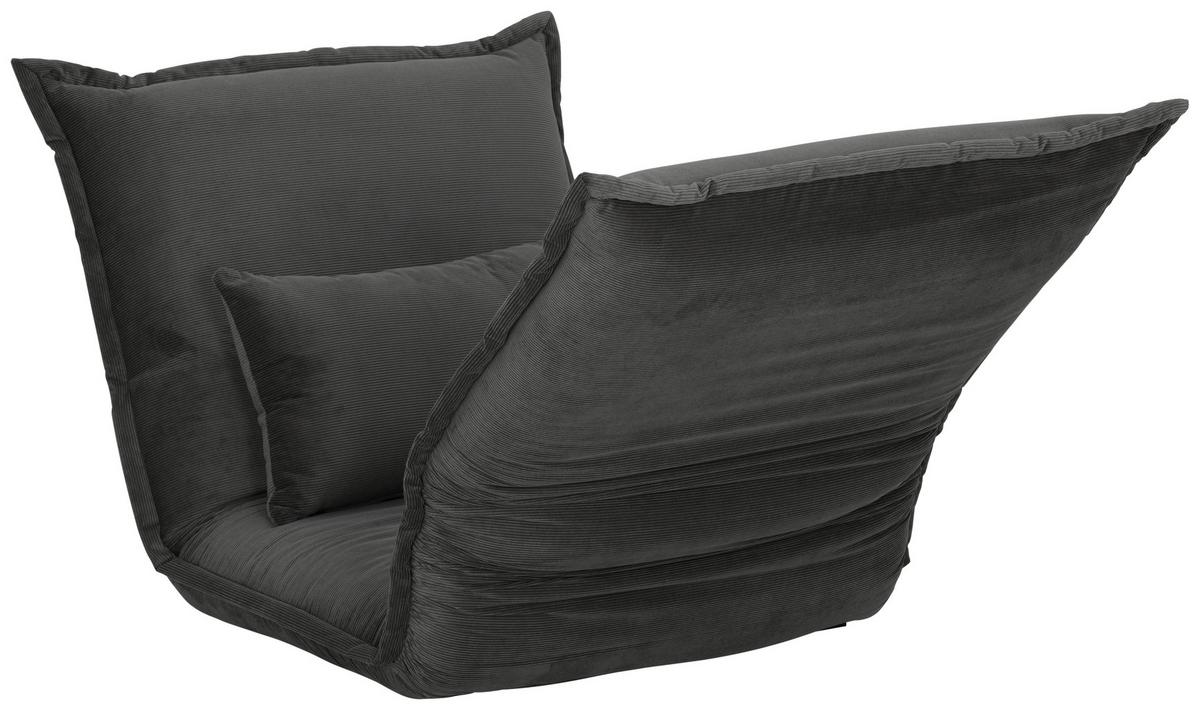 Schlafsessel Jan - Silberfarben/Grau, MODERN, Textil (77/73/87cm) - MID.YOU