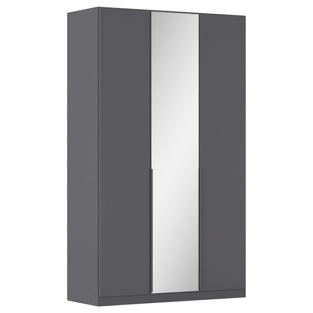 Drehtürenschrank Alabama Grau Metallic B: 136 cm