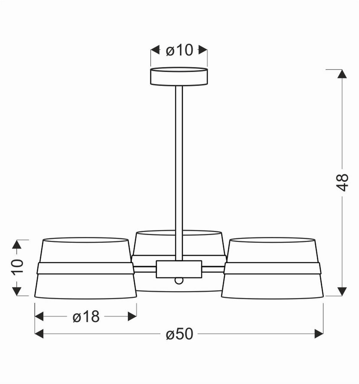 Pendelleuchte 33-38296 Demy - Eichefarben/Schwarz, KONVENTIONELL, Kunststoff/Metall (50/50/48cm)