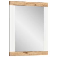 Spiegel Laredo Weiß/Nox Oak B: 73 cm - KONVENTIONELL, Glas/Holzwerkstoff (73/82/2cm) - MID.YOU