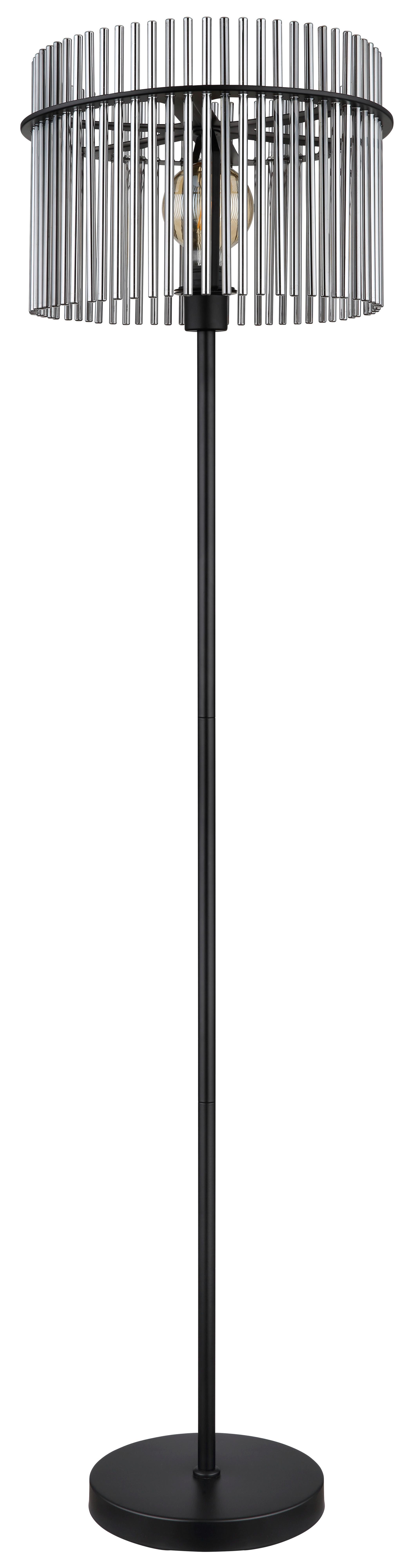 STOJACÍ LAMPA GORLEY - šedá/černá, Design, kov/sklo (38/152cm) - Globo