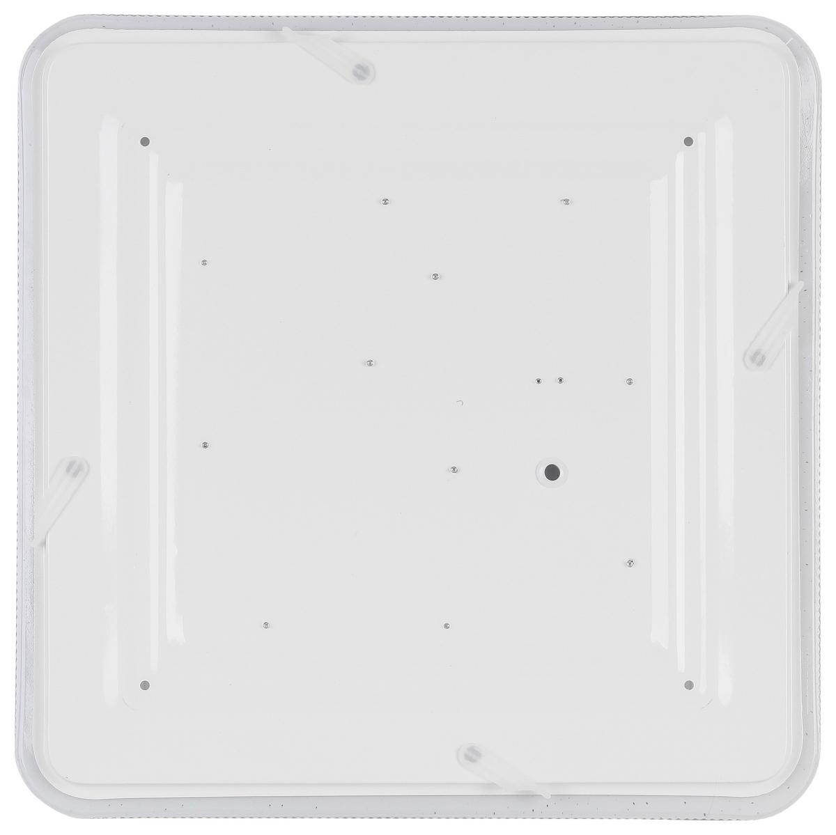 Led-deckenleuchte L: 37,5 Cm - Schwarz/Weiß, Design, Kunststoff/Metall (37,5/37,5/6cm) - Luca Bessoni