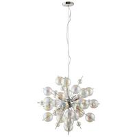 Hängeleuchte Explosion H:150cm 10-Flammig, Glas/Metall - Chromfarben, Trend, Glas/Metall (65/150cm) - Näve