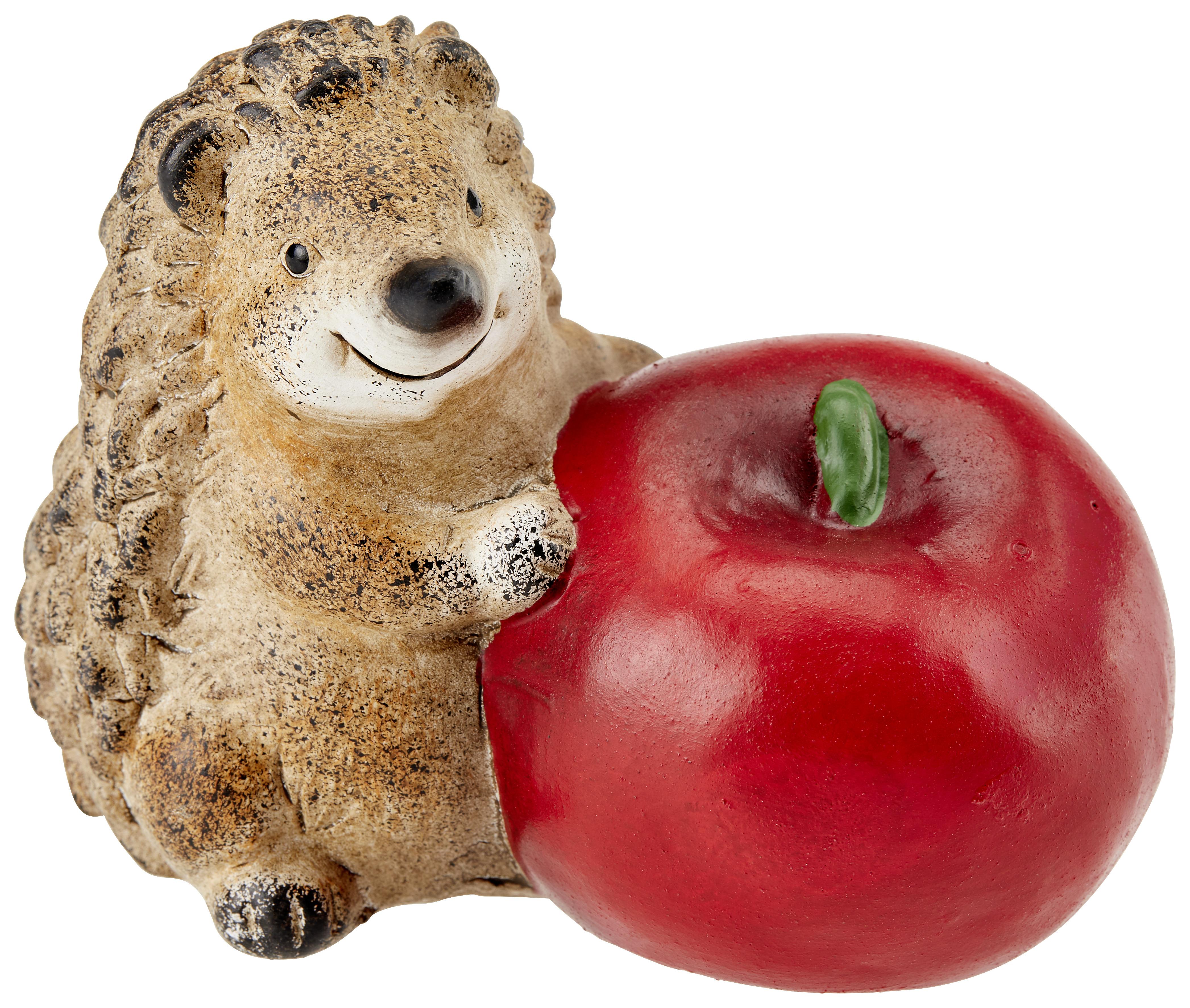 Dekoigel Helwin L/B/H: 10,5x6x8,7 cm Braun/Rot - Rot/Braun, KONVENTIONELL, Keramik (10,5/6/8,7cm) - Ondega