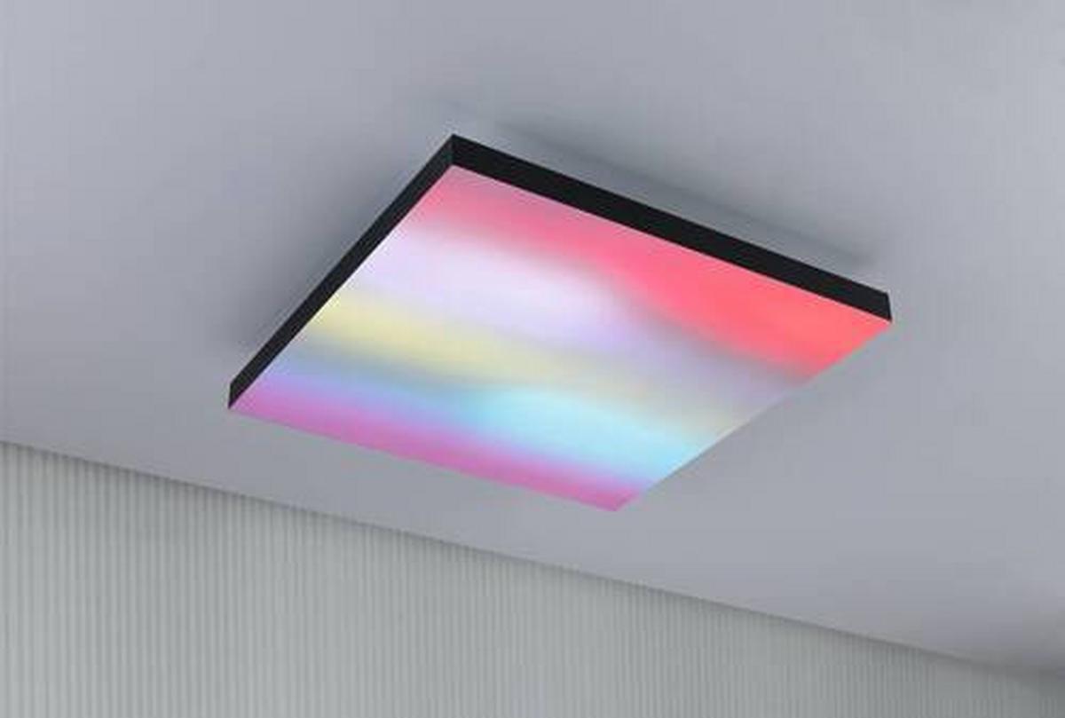 Led-paneel L: 45 Cm Dimmbar - Schwarz, Basics, Metall (45/45/6,4cm) - Paulmann