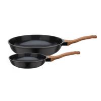 PFANNENSET 2+28 cm, 2--Teilig. - Schwarz, Basics, Metall (20+28cm) - GSW