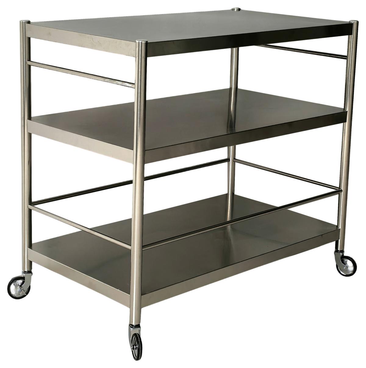 SERVÍROVACÍ VOZÍK SANDRO -EXKLUSIV- - černá/barvy stříbra, Konvenční, kov/plast (95/88/55cm) - Mömax