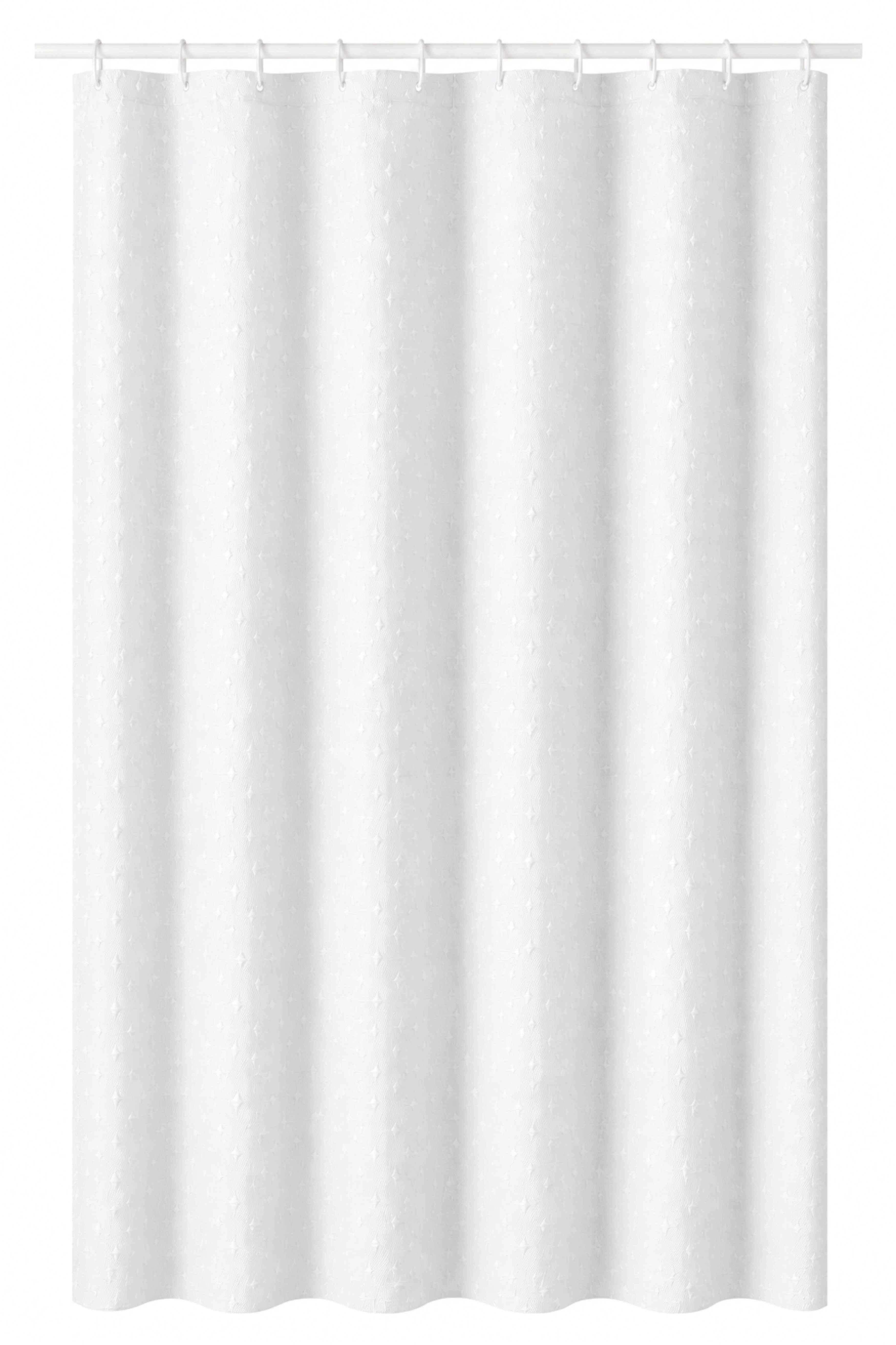 SPRCHOVÝ ZÁVES MATI - biela, Basics, textil (180/200cm)