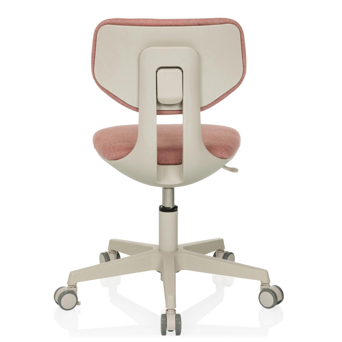 Jugenddrehstuhl Kiddy Classic Rosa B: 52 cm - Creme/Rosa, MODERN, Kunststoff/Textil (52/70 - 79/52cm) - MID.YOU