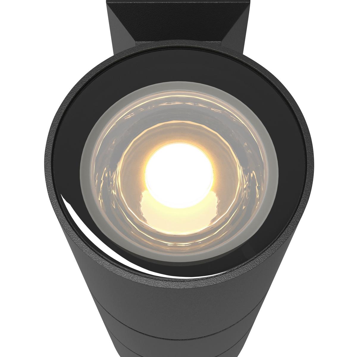 Wandleuchte Bowery - Schwarz, Basics, Glas/Metall (6,4/18/11,5cm) - MAYTONI