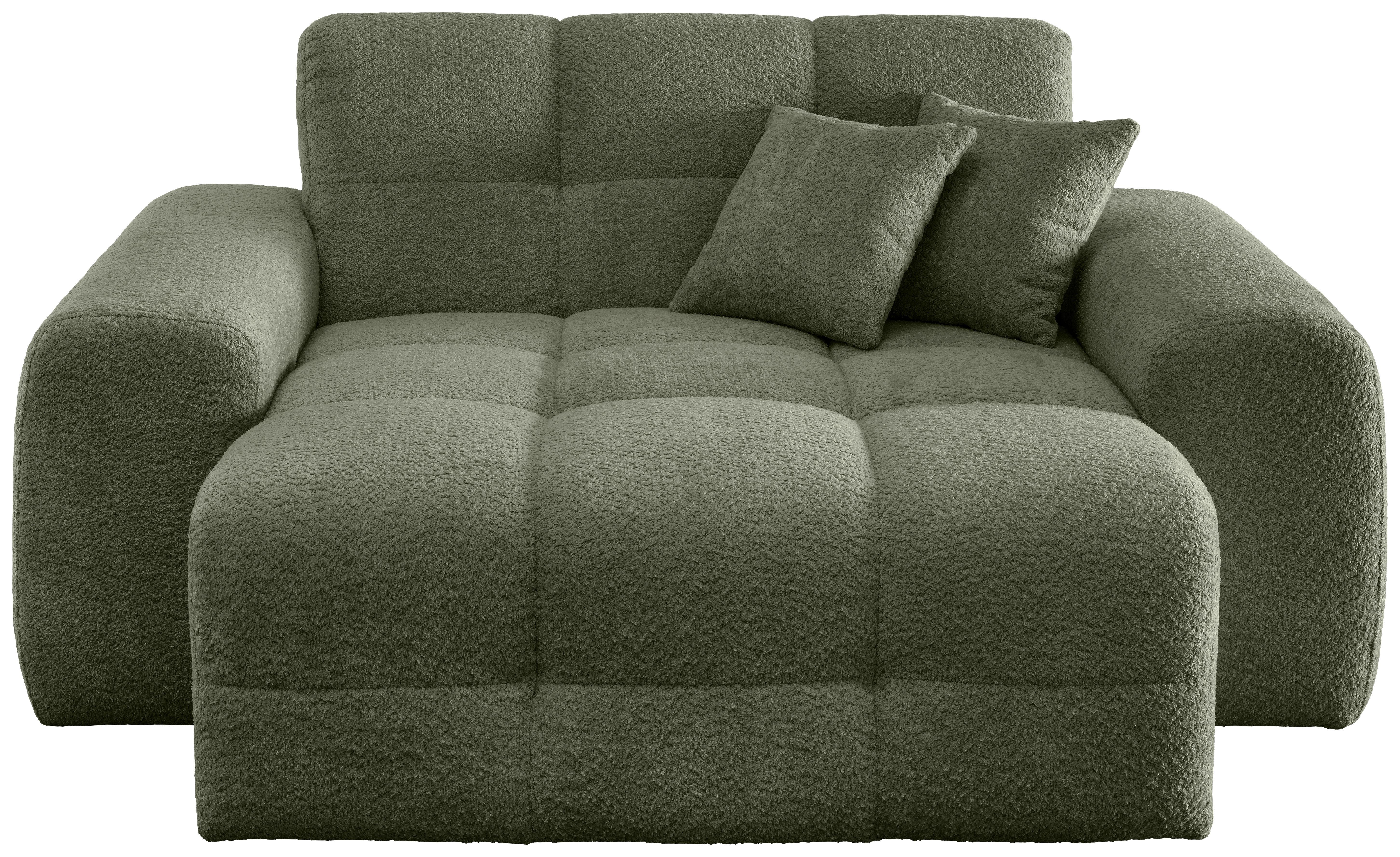 XXL-Sessel Bosco, Dunkelgrün B: 181 cm - Waldgrün/Schwarz, MODERN, Textil (181/87/155cm) - Livetastic