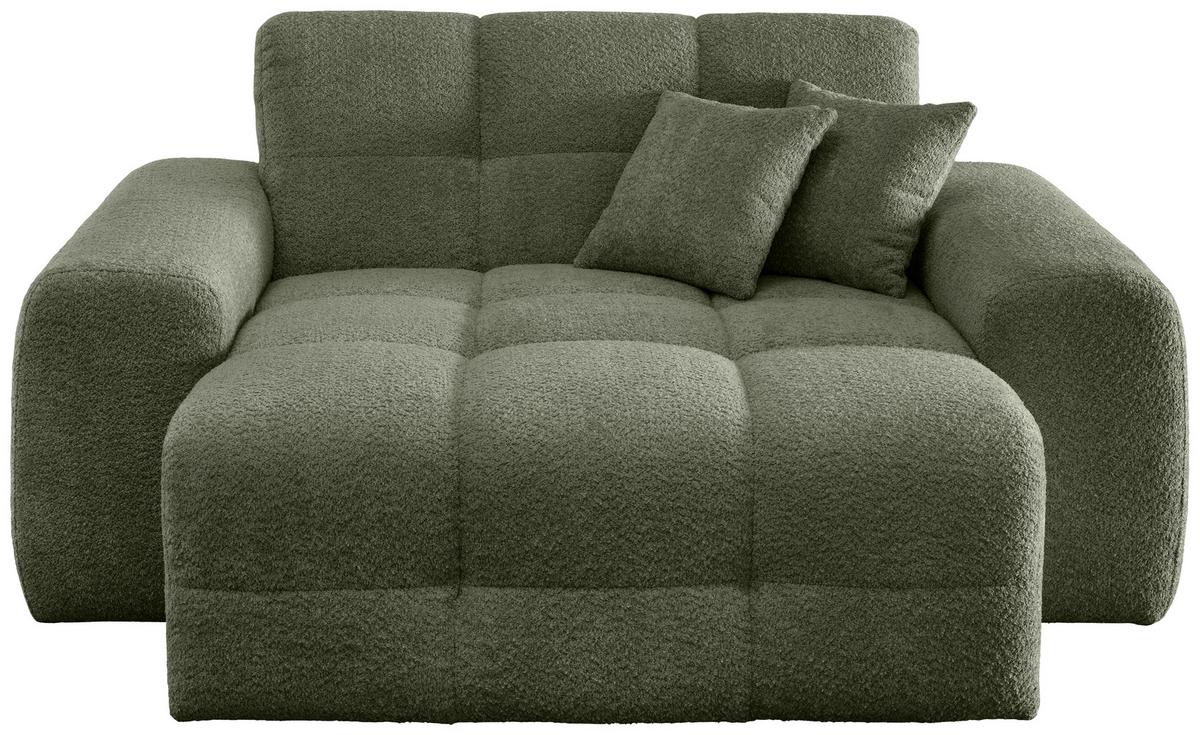 XXL-Sessel Bosco, Dunkelgrün B: 181 cm - Waldgrün/Schwarz, MODERN, Textil (181/87/155cm) - Livetastic