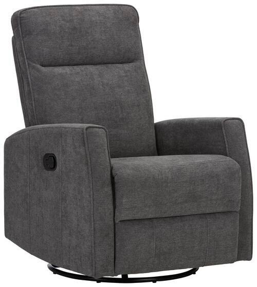 RELAXAČNÍ KŘESLO MELINDA - šedá/černá, Moderní, kov/textil (76/103/93cm) - Mömax
