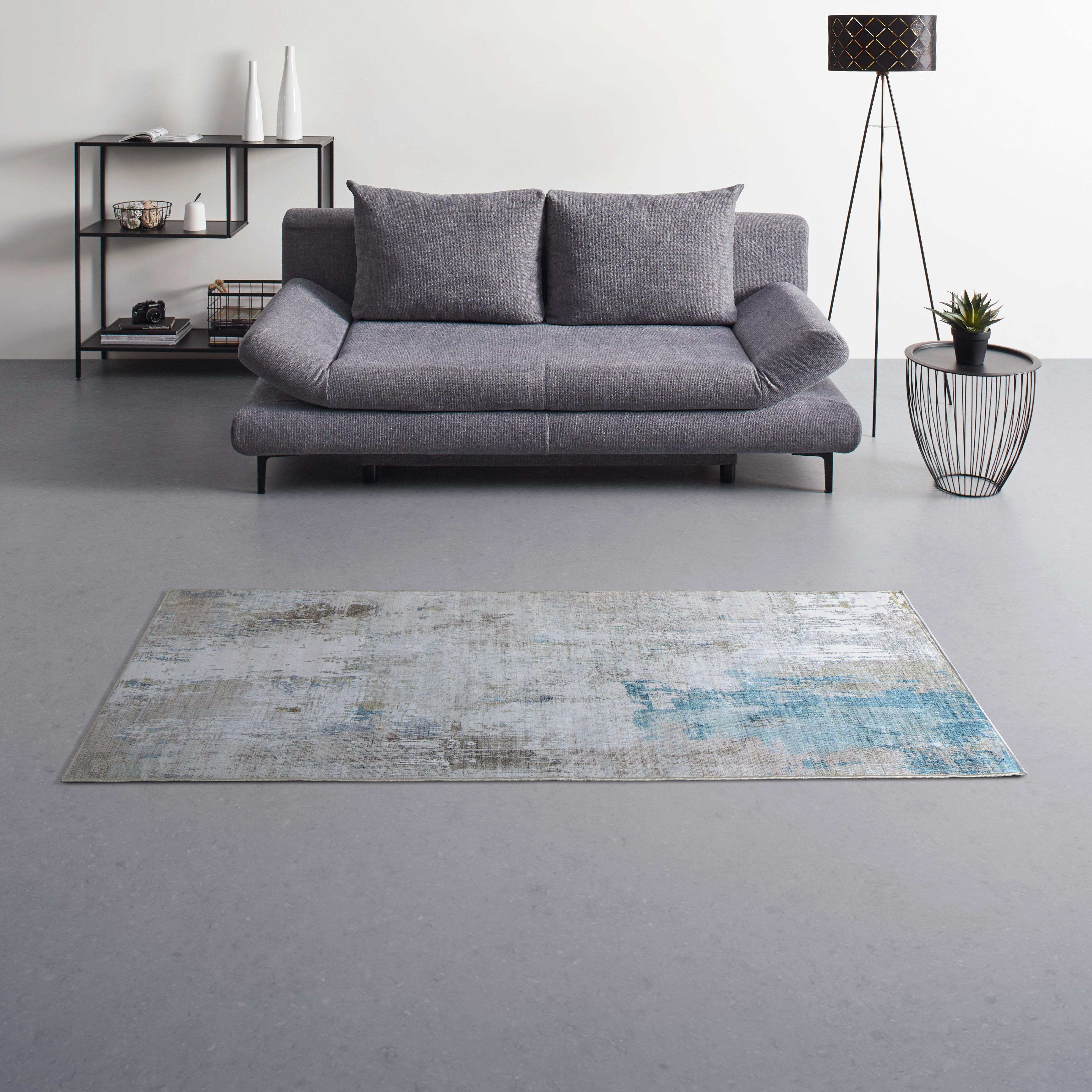 KOBEREC TKANÝ NA PLOCHO BRUCE 1 - terracotta/světle zelená, Moderní, plast (80/200cm) - Mömax