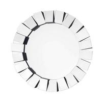 Wandspiegel Fortuna Rund 80 Cm Metallrahmen Silberfarben - Silberfarben, Basics, Glas/Metall (80/80/5cm) - Kayoom