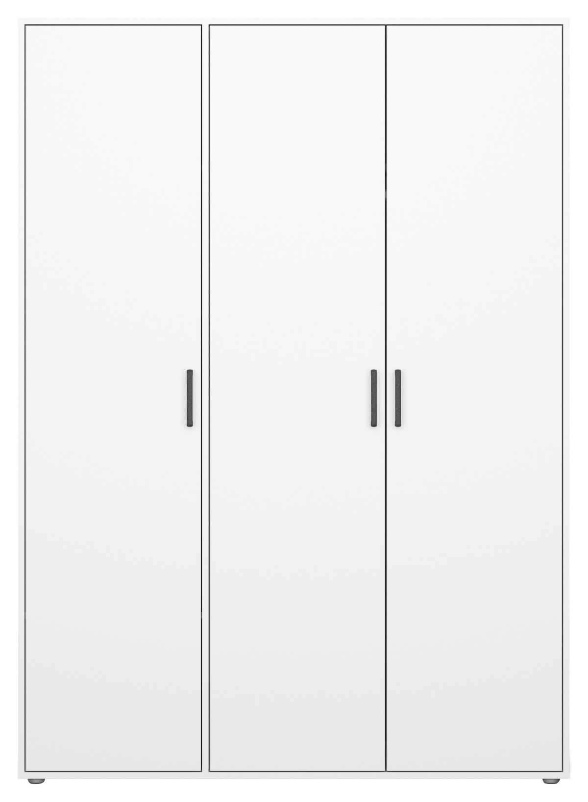 Drehtürenschrank Voyager Weiß B: 140 Cm - Weiß, MODERN, Holzwerkstoff (140/194/53cm) - Rauch Möbel
