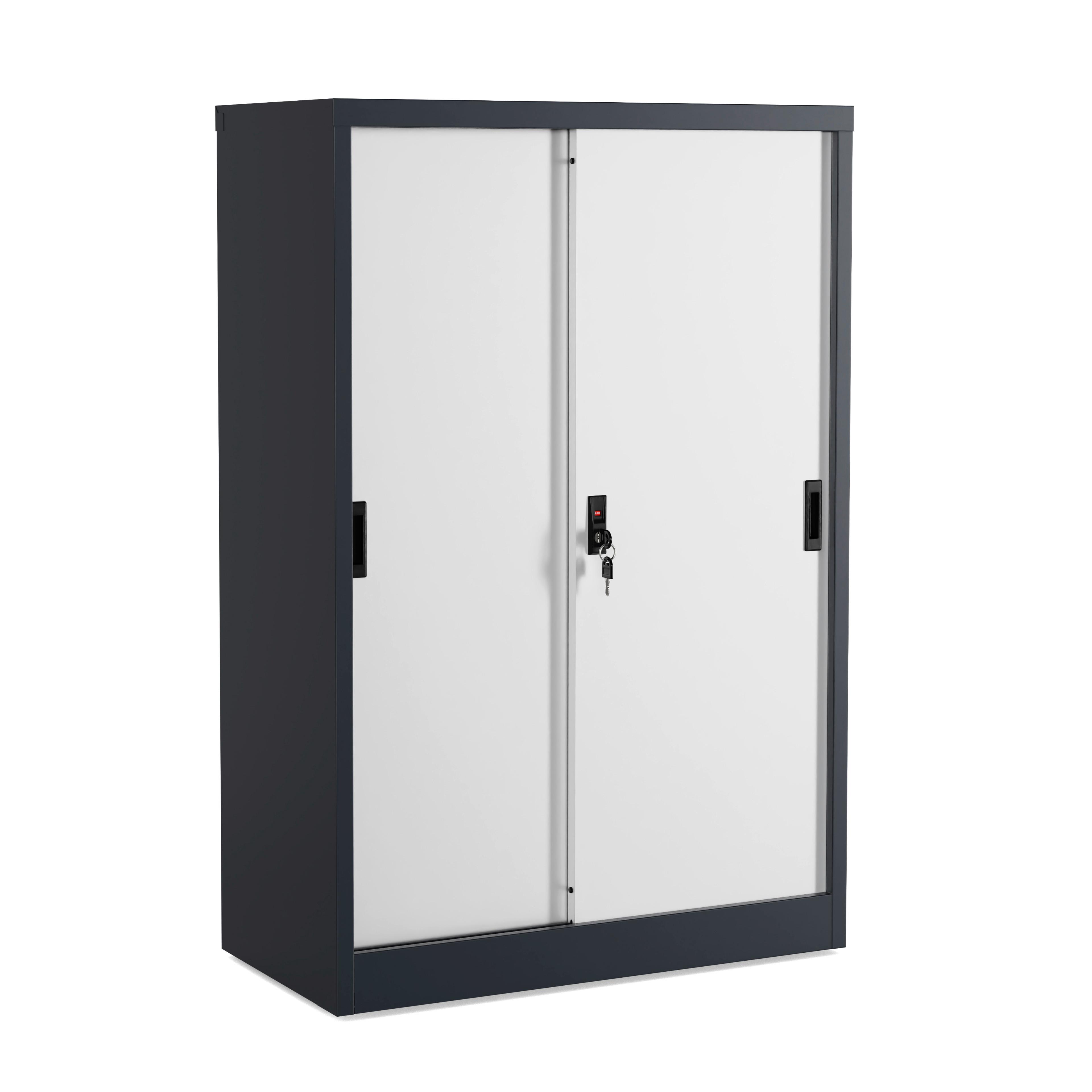 Aktenschrank Malivo Weiß/Anthrazit B: 80cm
