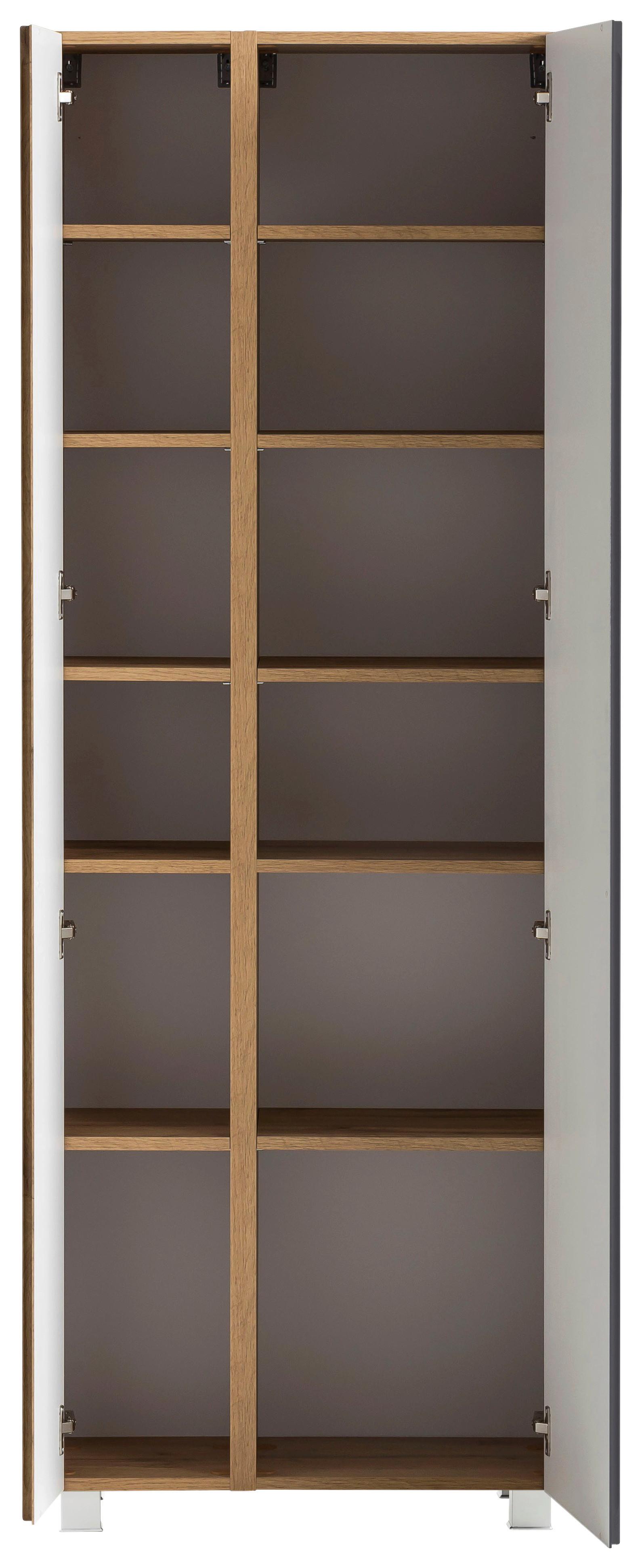 Hochschrank mit Drehtüren und Einlegeböden