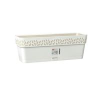 Műanyag Balkonláda És Alj Cloe - krémszínű, Basics, műanyag (17/18/50cm)