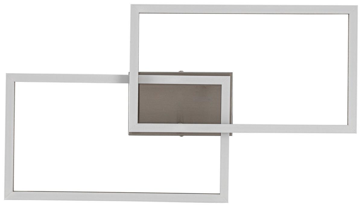 Led Mennyezeti Lámpa Tracy - alumínium színű, Modern, műanyag/fém (50/28/6,5cm) - Luca Bessoni