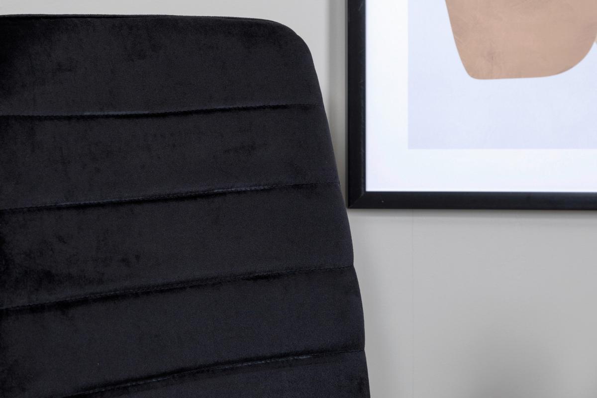 Stuhl-set Windu - Schwarz, Design, Textil/Metall (43/94/49cm) - Livetastic