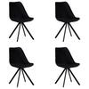 Stuhl-set Finley - Schwarz, KONVENTIONELL, Textil/Metall (50/83/51cm) - MID.YOU