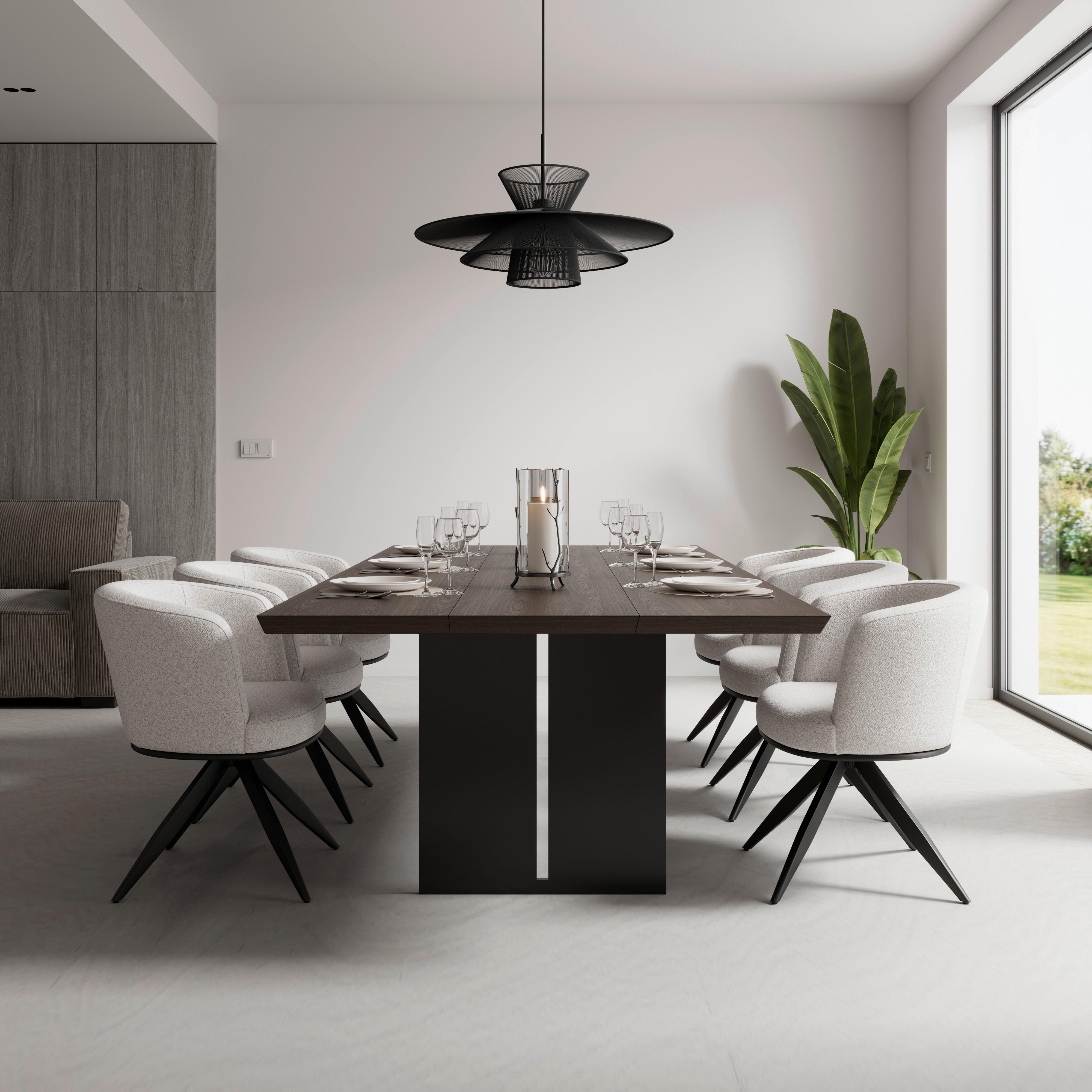 STOLIČKA S PODRÚČKAMI NELA - čierna/sivá, Modern, kov/drevo (62/77/62cm) - Bessagi Home