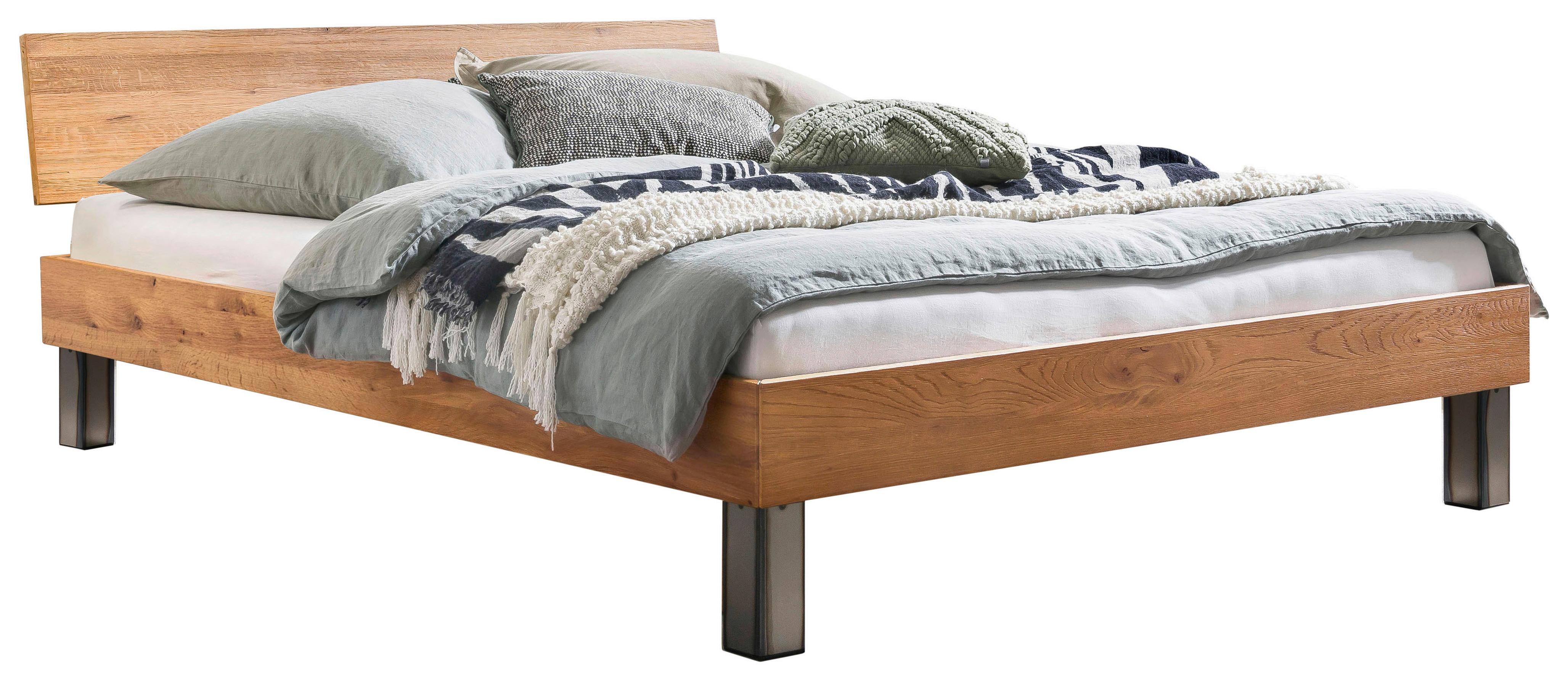 Bett Lodi Wildeiche 160x200 cm - Wildeiche, Natur, Holz (160/200cm) - Hasena