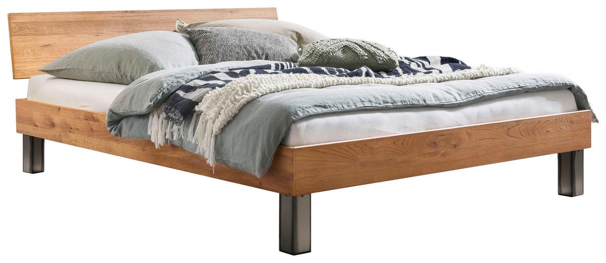 Bett Lodi Wildeiche 160x200 Cm - Wildeiche, Natur, Holz (160/200cm) - Hasena