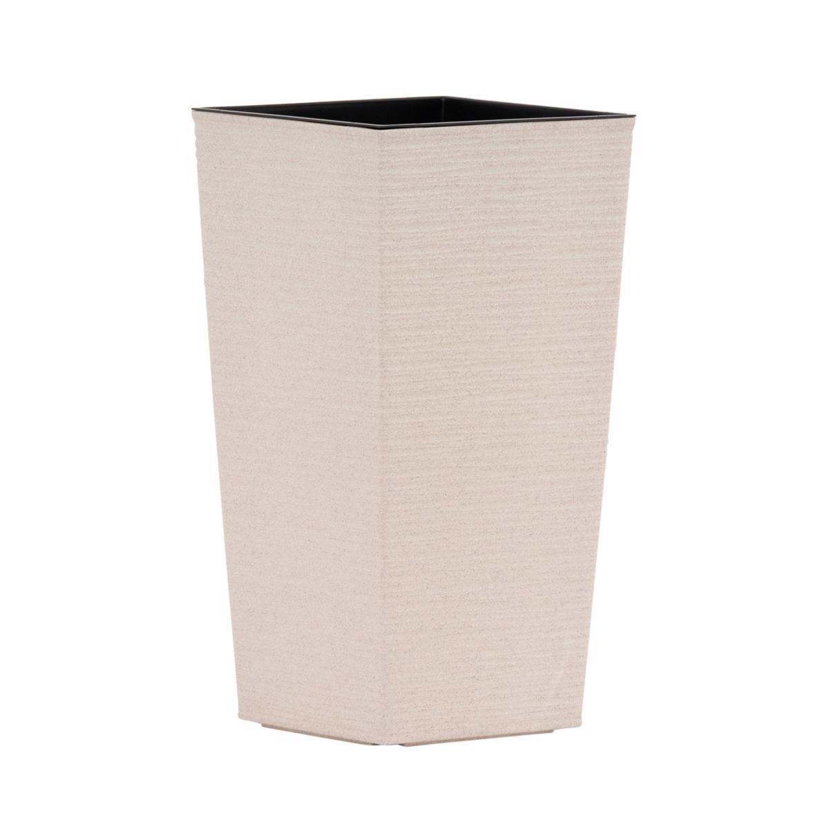 Übertopf-set Creme 2-Teilig - Creme, Basics, Kunststoff - Siena Garden