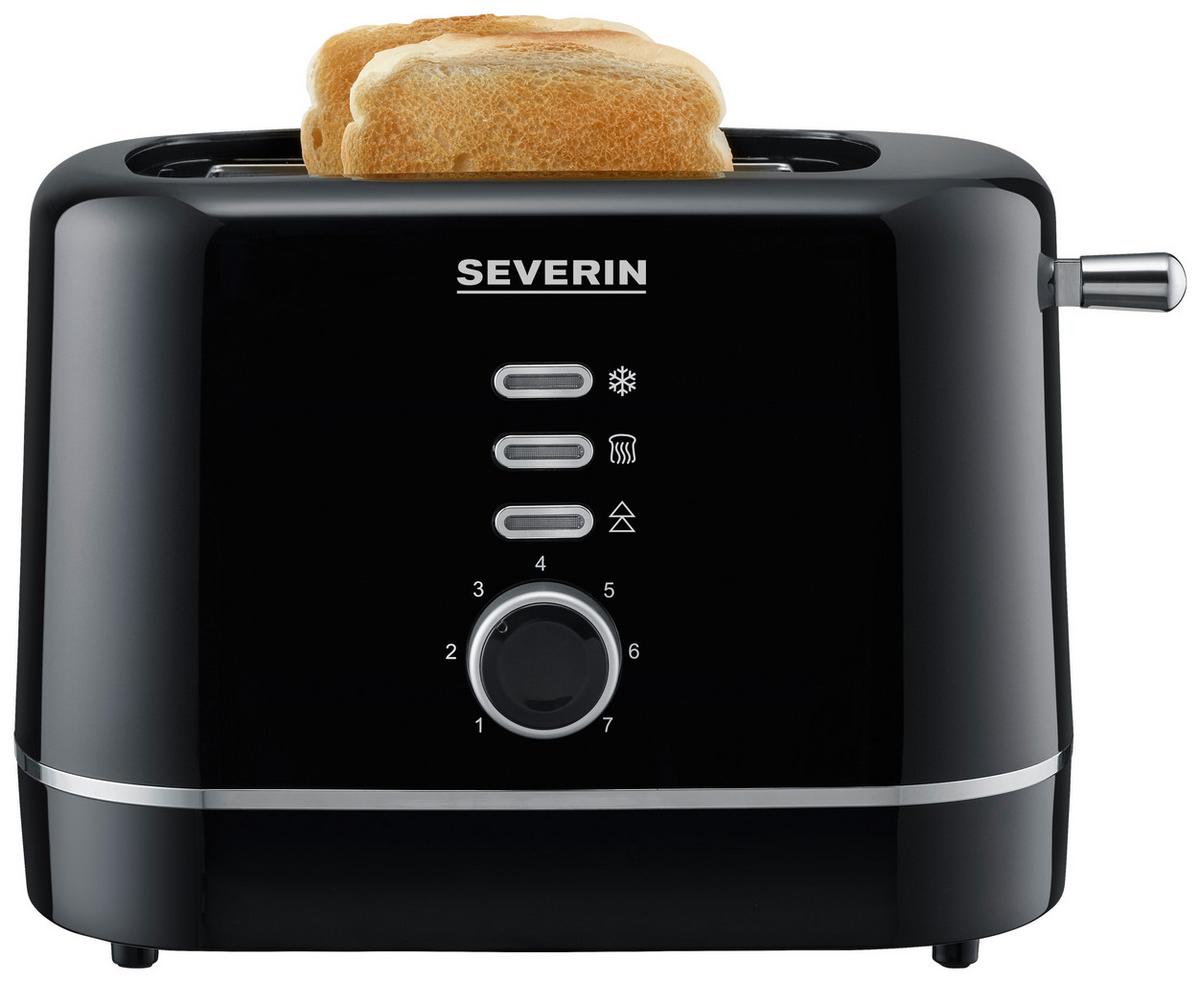 Toaster At 4321 Mit Auftaufunktion - Schwarz, Basics, Kunststoff/Metall (15,5/16,5/29cm) - Severin