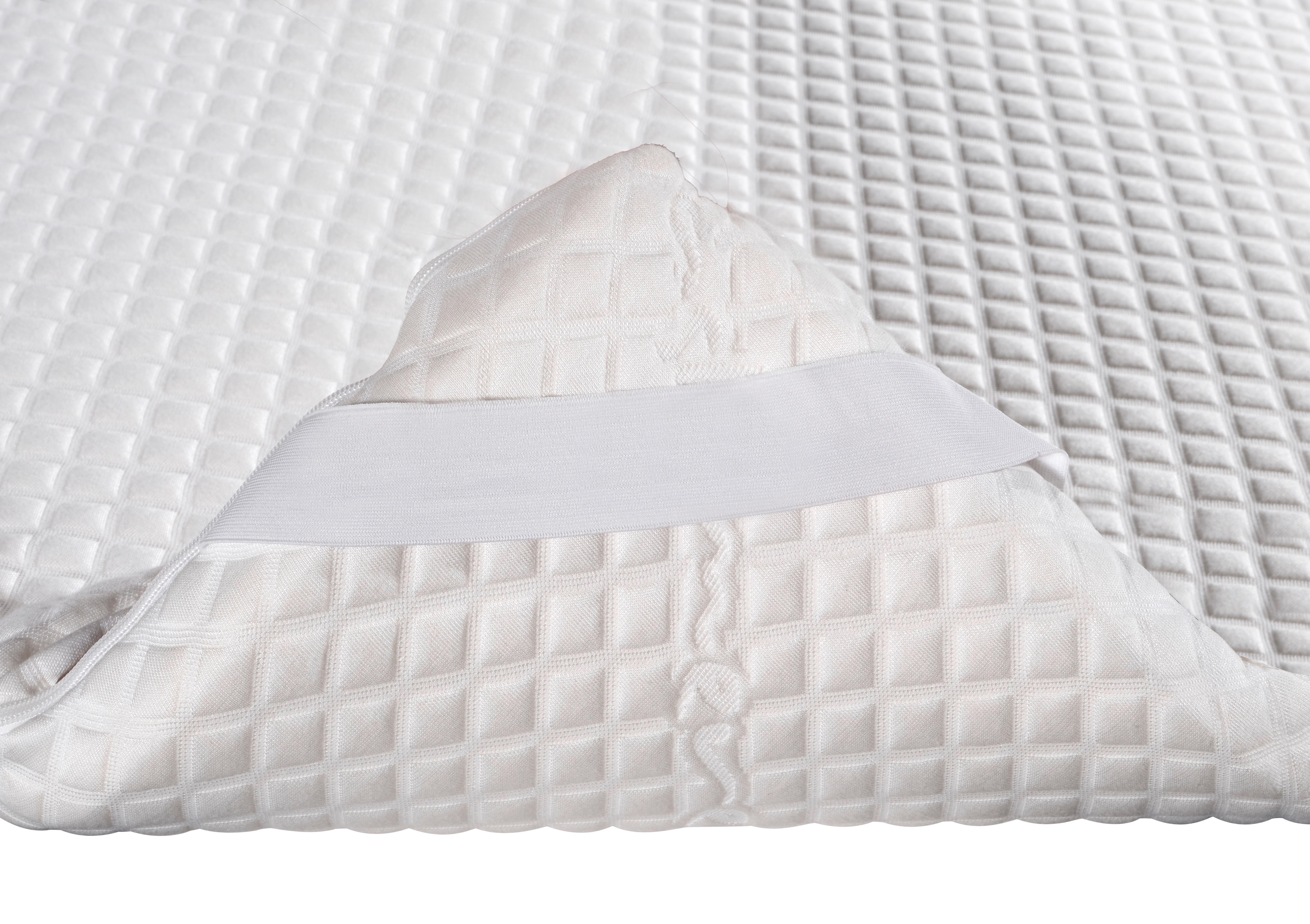 Topper Viscoschaumkern 100x200 H: 5 cm H1 - Weiß, Basics, Textil (100/200cm) - Livetastic
