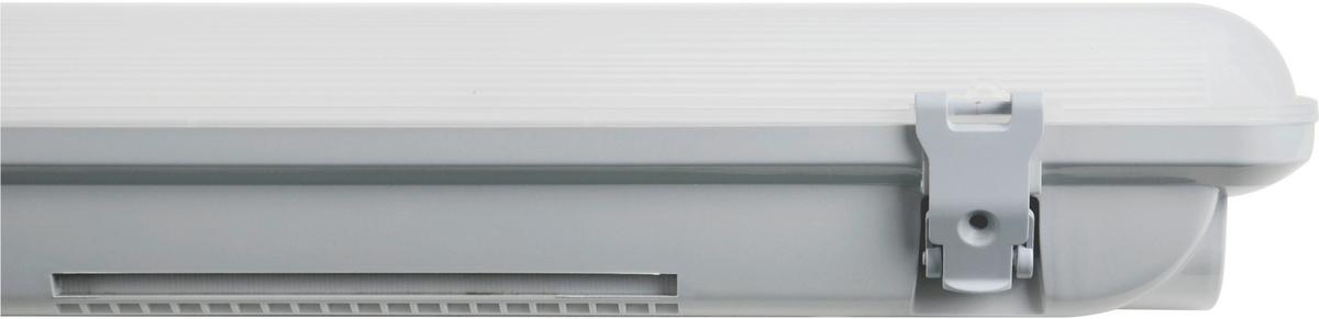 LED-Deckenleuchte L: 120 cm, für In- und Outdoor - Grau, Basics, Kunststoff (120/7/7,3cm)