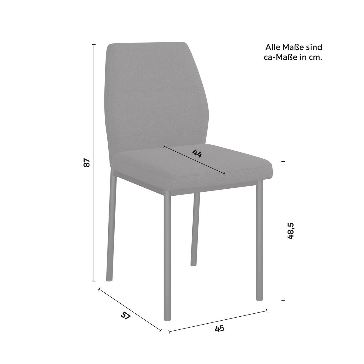 Židle Cori CORI - černá/tmavě šedá, Moderní, kov/dřevo (45/87/57cm) - Bessagi Home