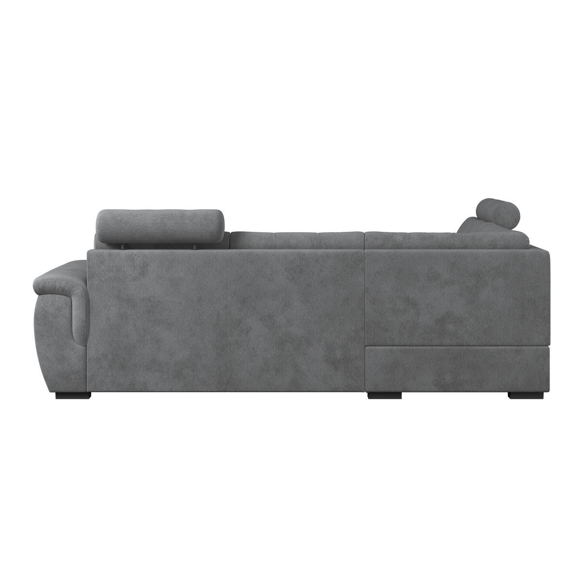 Ecksofa mit Schlaffunktion Falco new Anthrazit 183x251 cm - Anthrazit/Schwarz, KONVENTIONELL, Textil (183/251cm) - Ondega