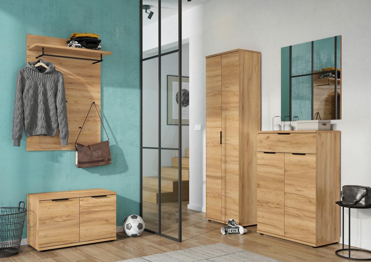 Garderobenschrank Gw-Fremont Eiche Dekor B: 59 cm - Eichefarben, KONVENTIONELL, Holzwerkstoff (59/199/34cm) - Germania