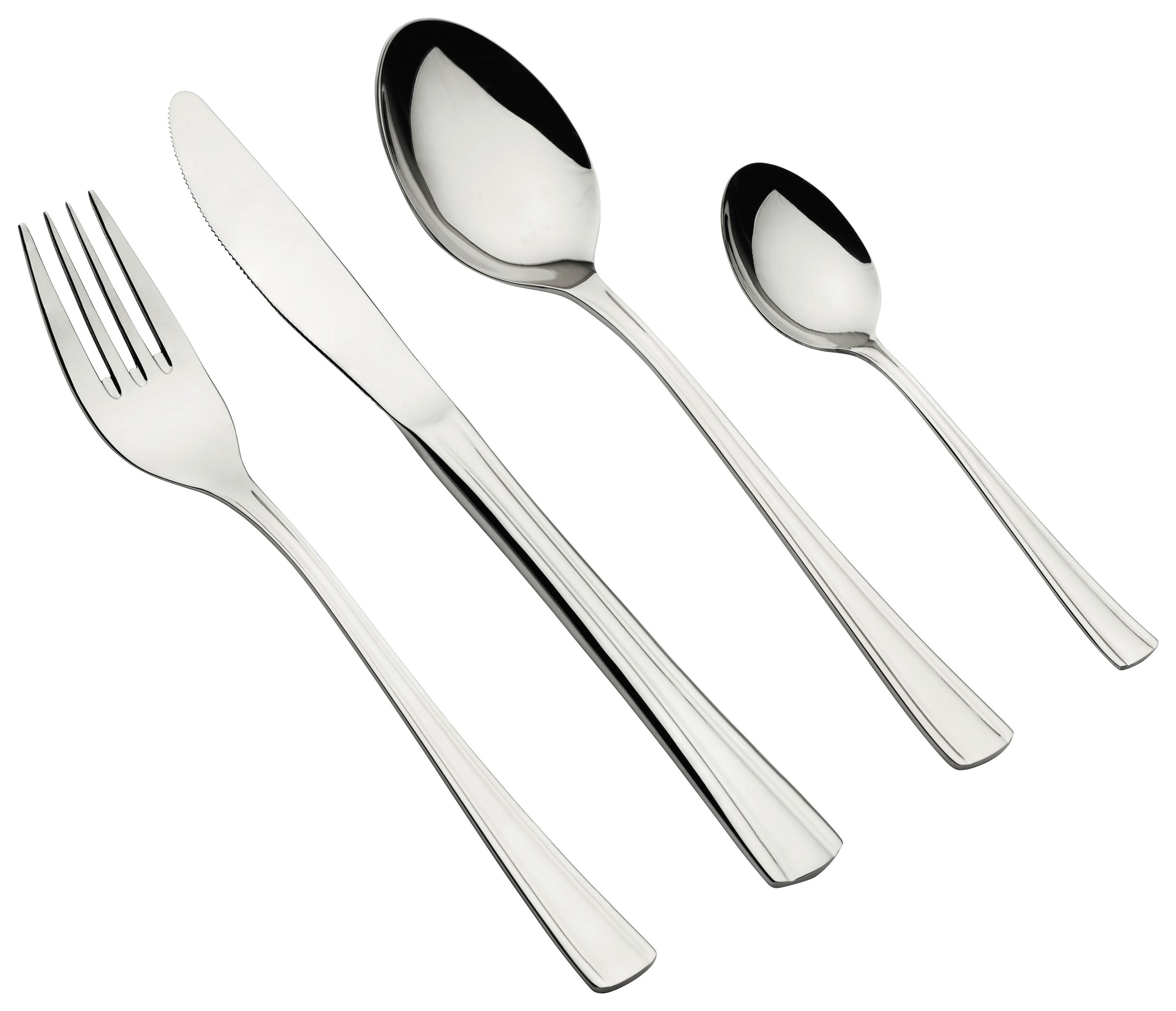 BESTECKSET Cindy Silberfarben, 24-Teilig - Silberfarben, Trend, Metall - Mäser