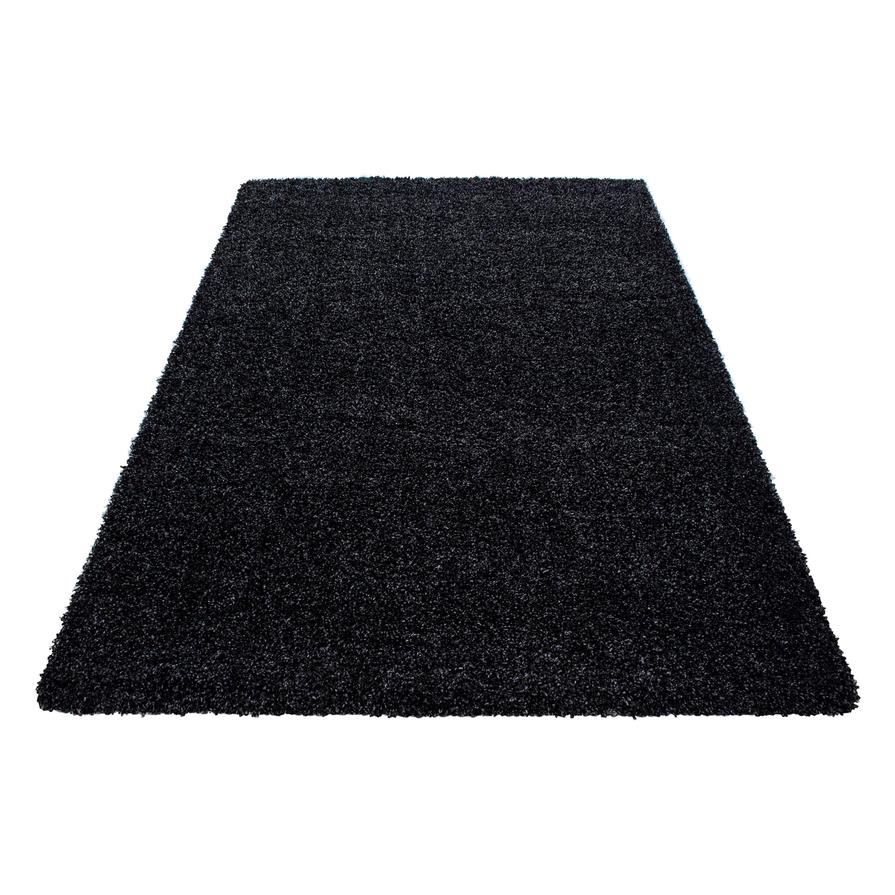 Hochflor Teppich Anthrazit Life 240x340 cm