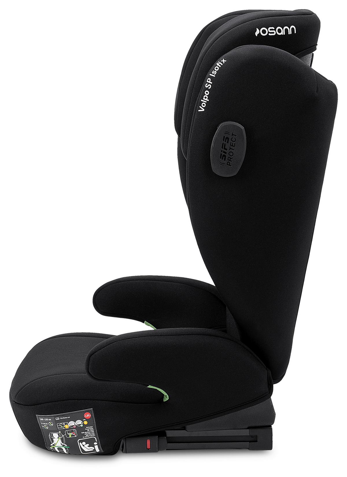 Kinderautositz Osann  Volpo Sp Isofix - Schwarz, Basics, Kunststoff/Textil (37/43/77cm) - Osann