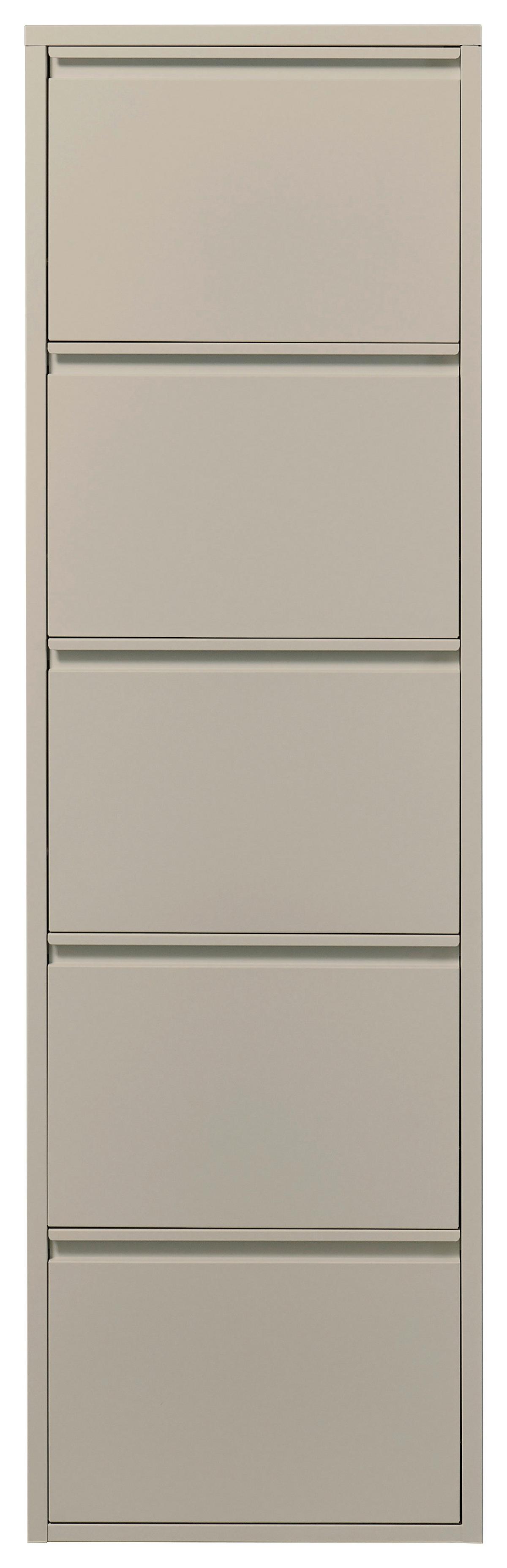 Výklopná skrinka na topánky BERT kašmírová - kašmírová, Modern, kov (51/170/16cm) - Bessagi