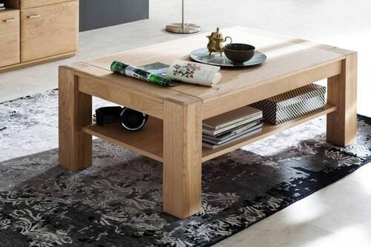 Couchtisch mit Ablagefach Bologna Eichefarben - Eichefarben, Design, Holz/Holzwerkstoff (115/70/45cm) - Livetastic