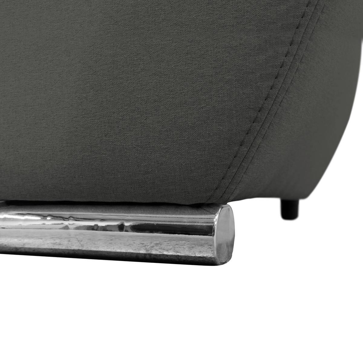 Ecksofa Mit Schlaffunktion Veratti Mit Schlaffunktion - Silberfarben/Grau, Design, Textil (167/281cm) - MID.YOU
