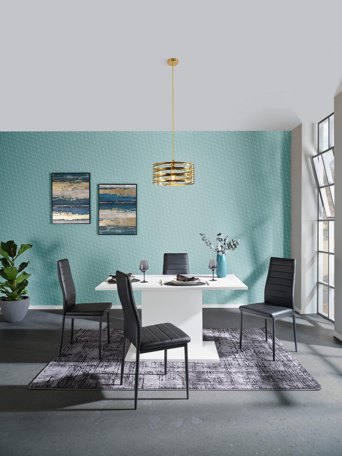 Esstisch Oskar 138x80 cm Weiß - Weiß, MODERN, Holzwerkstoff (138/76/80cm)