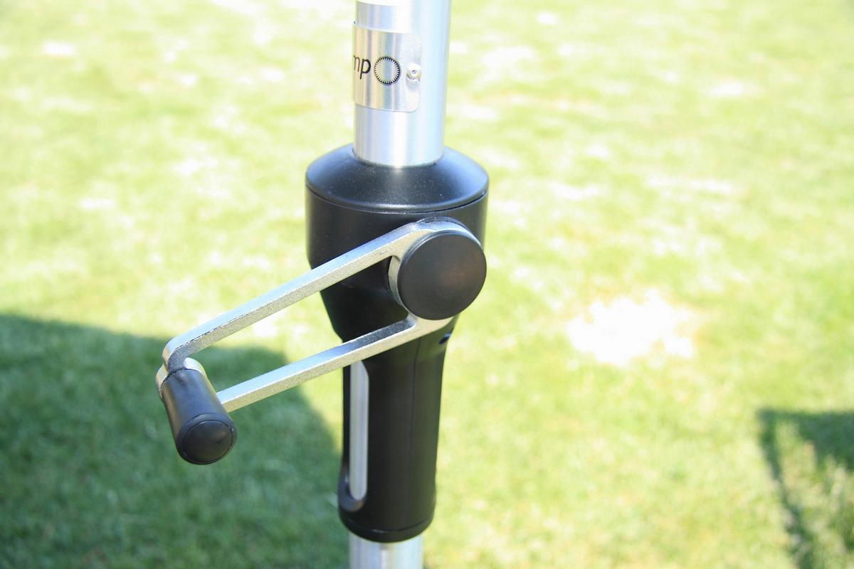 Sonnenschirm Acapole Dm: 270 Cm Anthrazit/platinfarben - Platinfarben/Anthrazit, Basics, Textil/Metall (270cm) - Gardenson