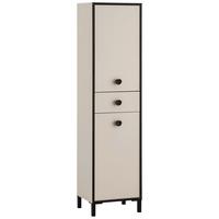 Hochschrank Edda Creme/Schwarz/Beige B: 40,3cm - Beige/Creme, MODERN, Holzwerkstoff (40,3/163,3/33,0cm) - MID.YOU