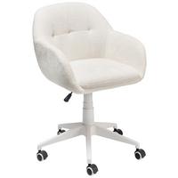 Drehstuhl Portland - Weiß, LIFESTYLE, Kunststoff/Textil (57/82-92/60cm) - MID.YOU