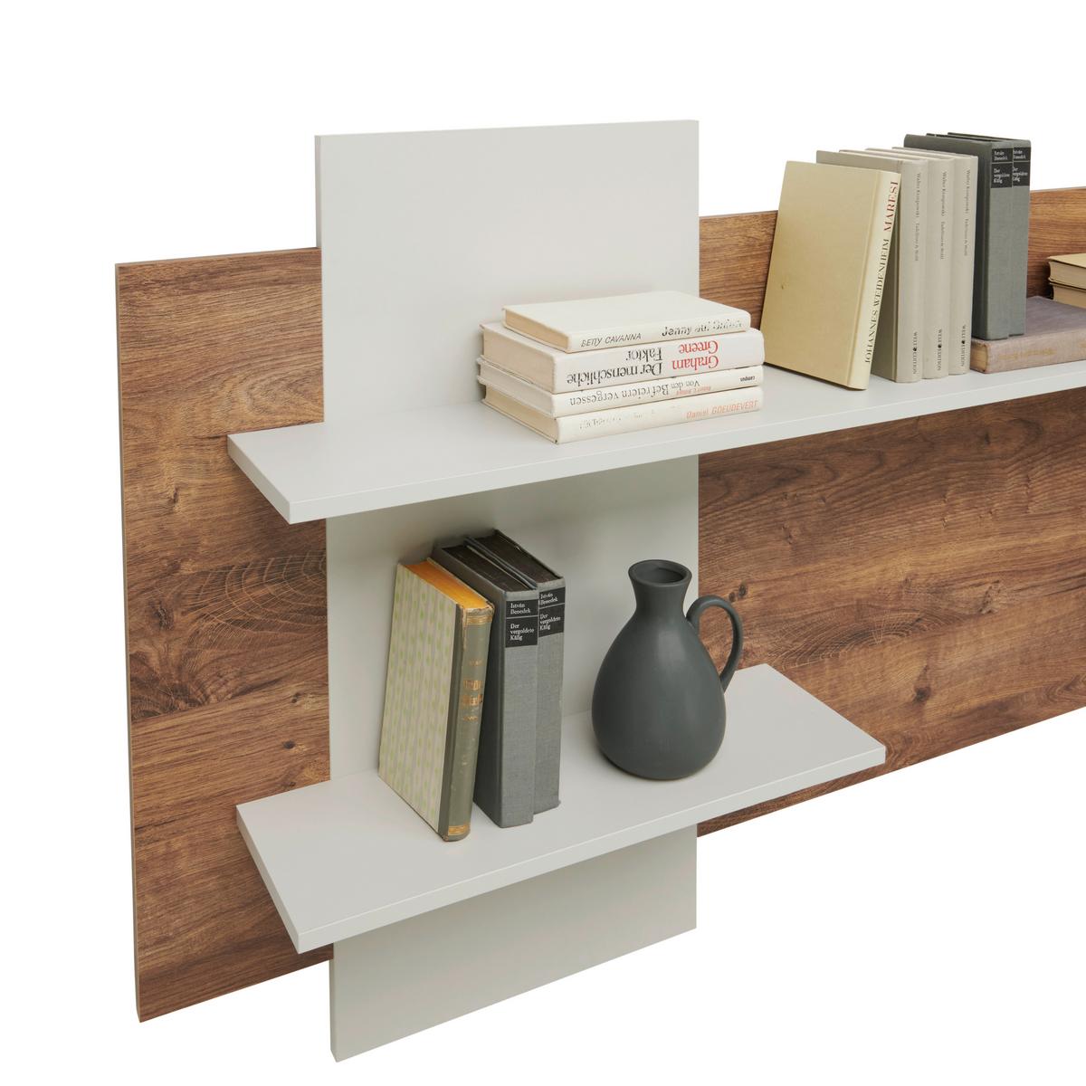 Wandboard Arian B: 150 cm Eiche Dekor/Hellgrau - Eichefarben/Hellgrau, MODERN, Holzwerkstoff (150/85,3/19,6cm)