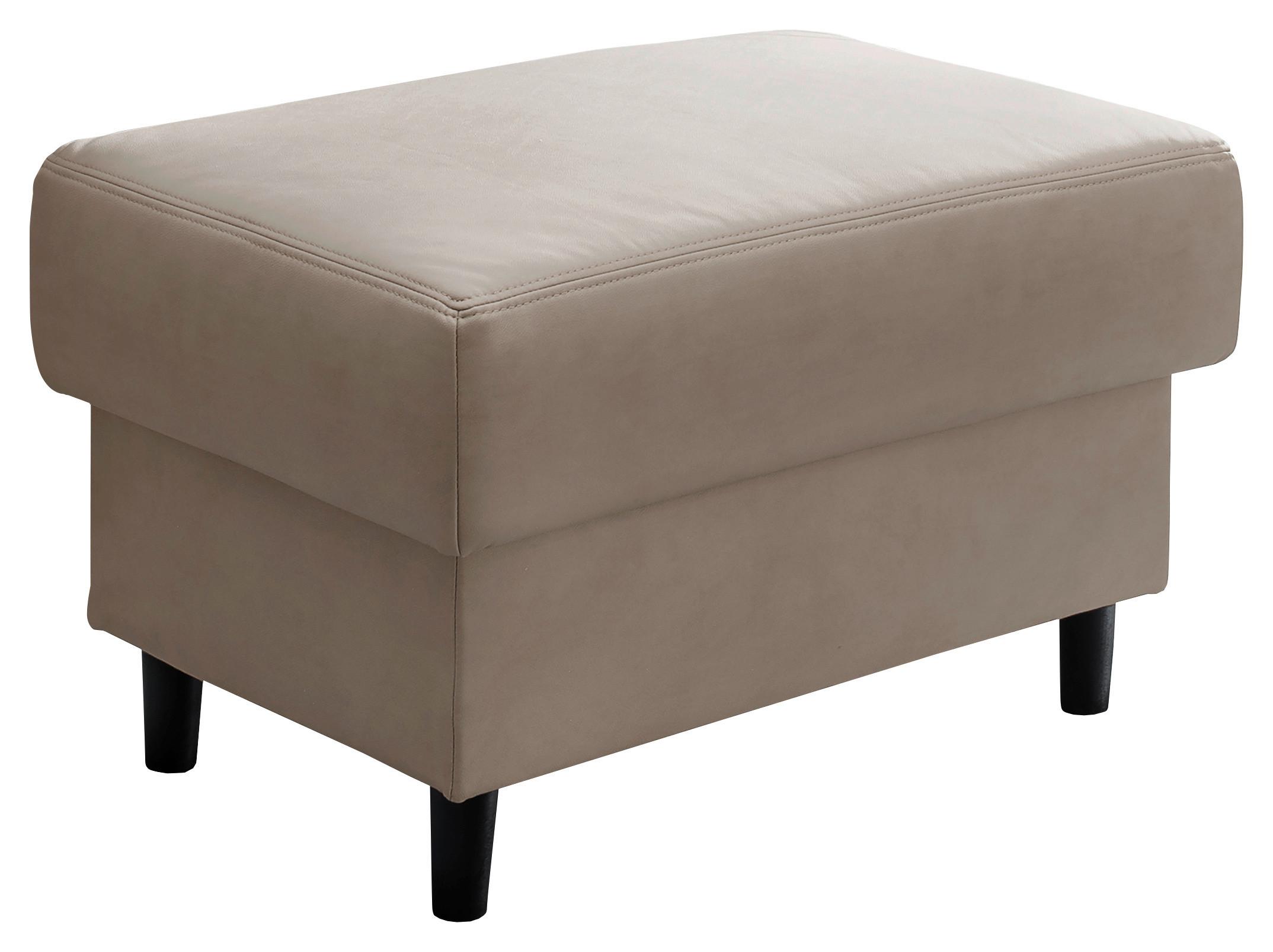 Hocker Cavoli, Beige B: 76 cm - Beige/Schwarz, MODERN, Textil (76/46/55cm) - Livetastic