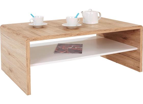 Couchtisch mit großer Ablage Cala Luna in San Remo Dekor - Eichefarben/Weiß, MODERN, Holzwerkstoff (100/40/59cm) Couchtisch mit großer Ablage Cala Luna in San Remo Dekor - Eichefarben/Weiß, MODERN, Holzwerkstoff (100/40/59cm)